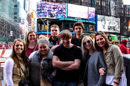 Students from Buena Vista University explore the city while at CMA NYC 2016.